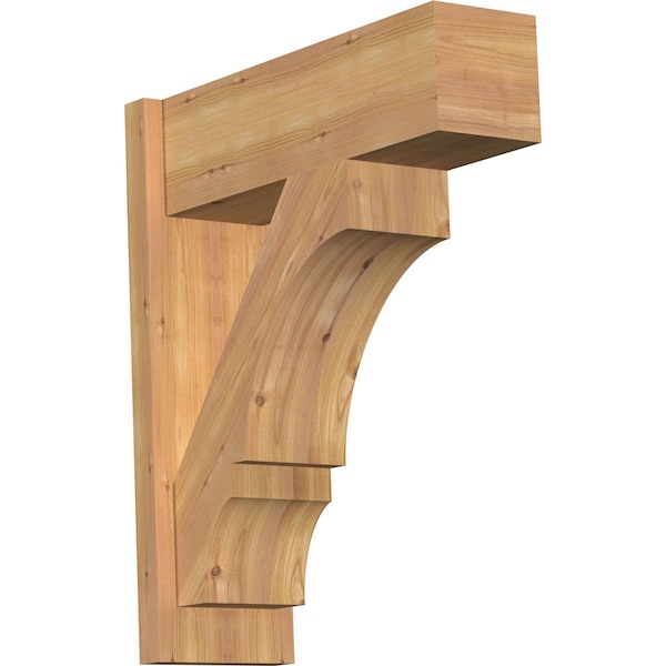 Ekena Millwork Balboa Block Smooth Outlooker, Western Red Cedar, 7 1/2"W x 22"D x 26"H OUT08X22X26BOA05SWR - main